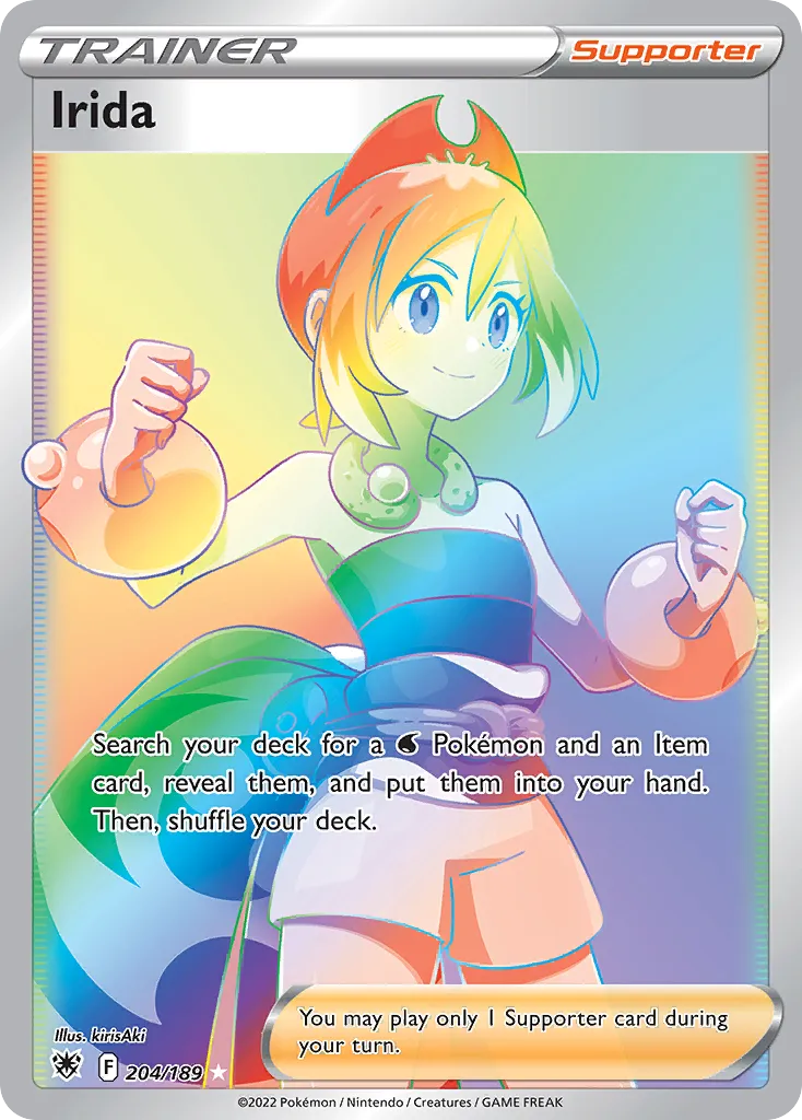2022 Astral Radiance Irida #186/189 Rare Ultra card image