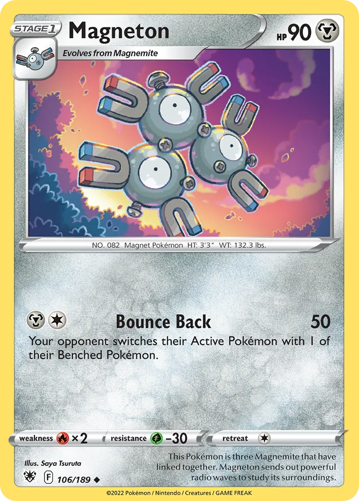 2022 Astral Radiance Magneton Uncommon #106/189 Uncommon card image