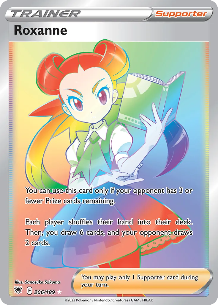 2022 Astral Radiance Roxanne #206/189 Rare Rainbow card image