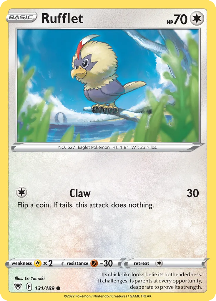 2022 Astral Radiance Rufflet #131/189 Common card image