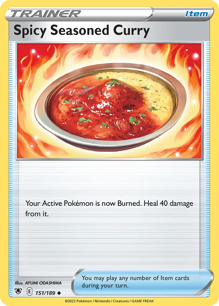 2022 Astral Radiance Spicy Seasoned Curry #151/189 Uncommon card image