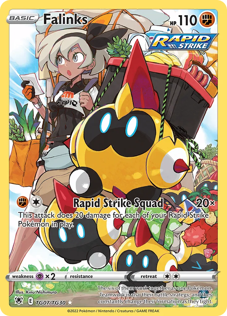 2022 Astral Radiance Trainer Gallery Falinks Trainer Gallery Rare Holo #TG07 Trainer Gallery Rare Holo card image