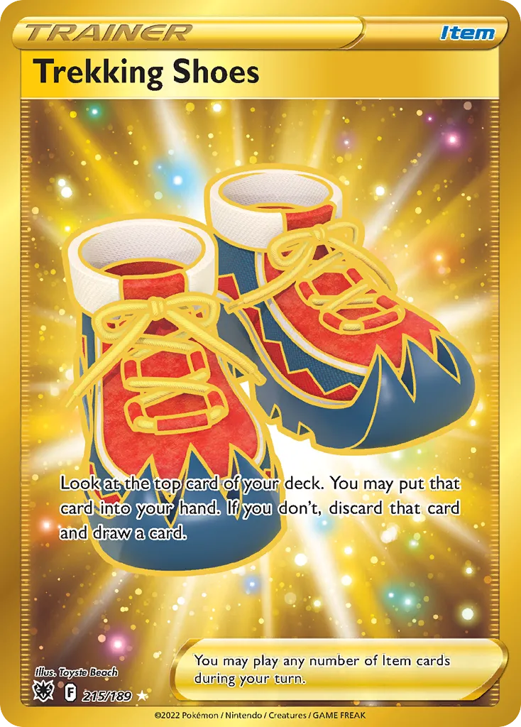 2022 Astral Radiance Trekking Shoes #215/189 Rare Secret card image