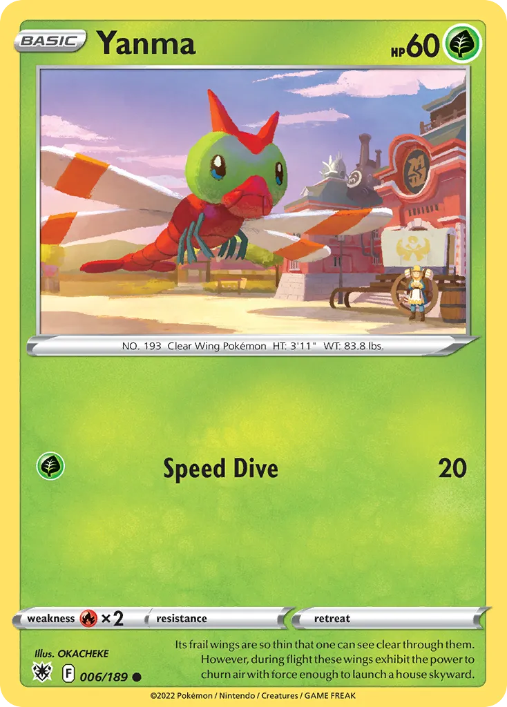 2022 Astral Radiance Yanma Common #006/189 Common card image