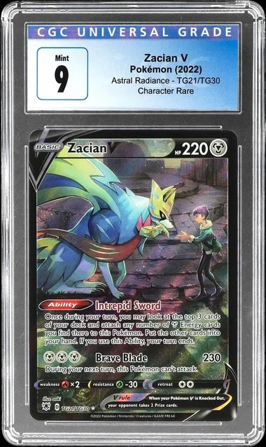 2022 Astral Radiance Zacian V #TG21 Unlisted card image