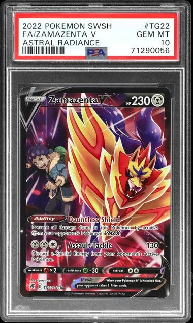 2022 Astral Radiance Zamazenta V #TG22 Unlisted card image
