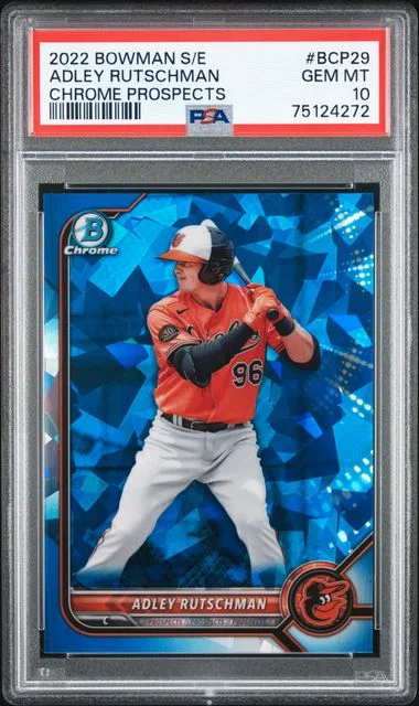 2022 Bowman Adley Rutschman Sapphire Edition Chrome Prospects #BCP29 card image