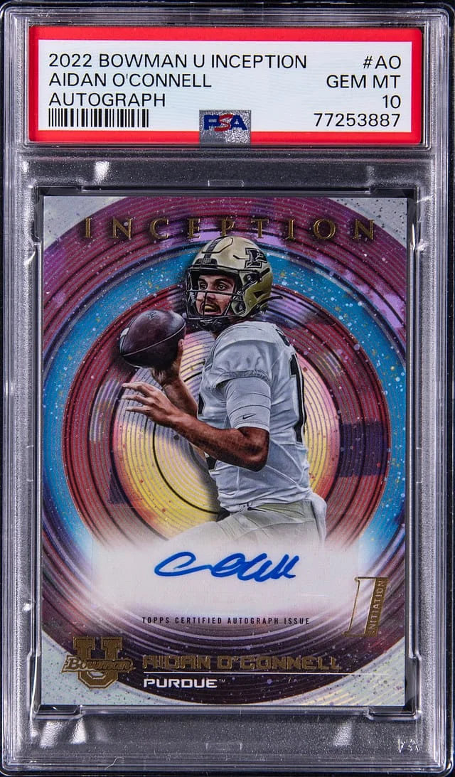 2022 Bowman Aidan O'Connell U Inception Autograph #AO card image