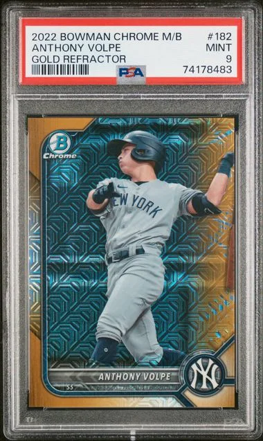 2022 Bowman Anthony Volpe Mega Box Chrome #BCP-182 card image