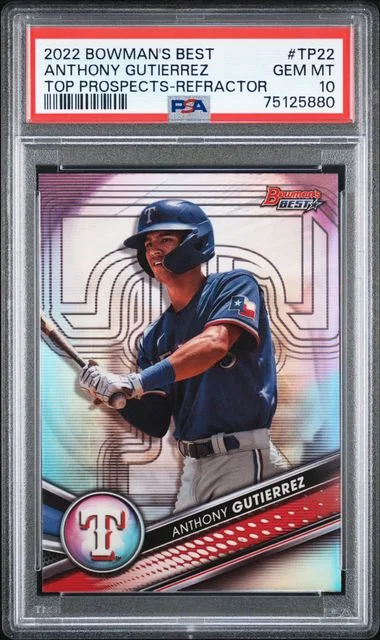 2022 Bowman Best Anthony Gutierrez Top Prospects Refractor #TP-22 card image