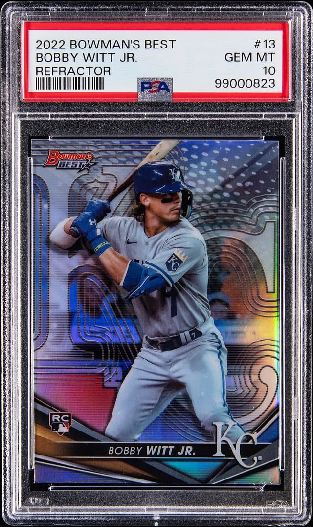 2022 Bowman Best Bobby Witt Jr Atomic Refractor #13 card image