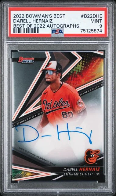 2022 Bowman Best Darell Hernaiz Of 2022 Autographs #B22DHE card image