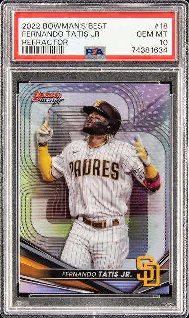 2022 Bowman Best Fernando Tatis Jr. Refractor #18 card image