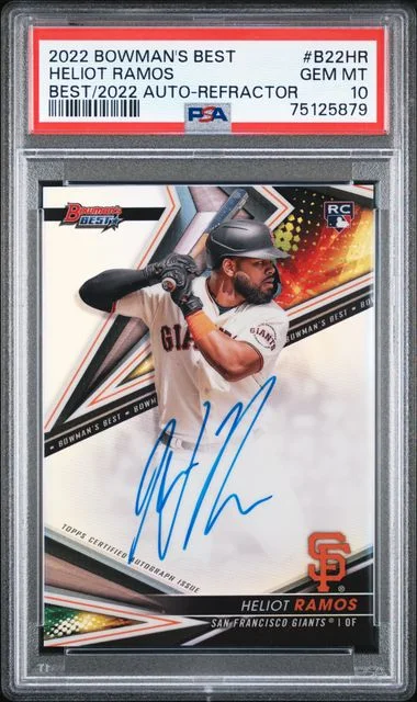 2022 Bowman Best Heliot Ramos Best Of 2022 Autographs Refractor #B22-HR card image