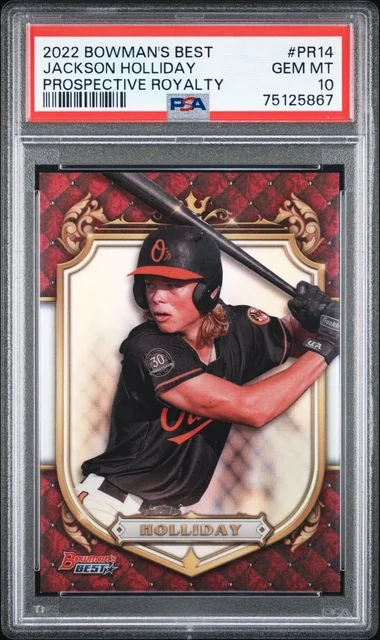 2022 Bowman Best Jackson Holliday Prospective Royalty #PR-14 card image