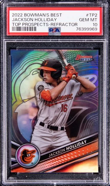 2022 Bowman Best Jackson Holliday Top Prospects Refractor #TP2 card image