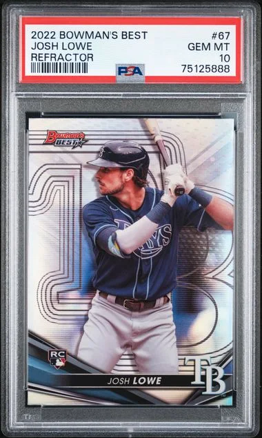 2022 Bowman Best Josh Lowe Refractor #67 card image