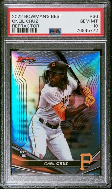 2022 Bowman Best Oneil Cruz Refractor #36 card image