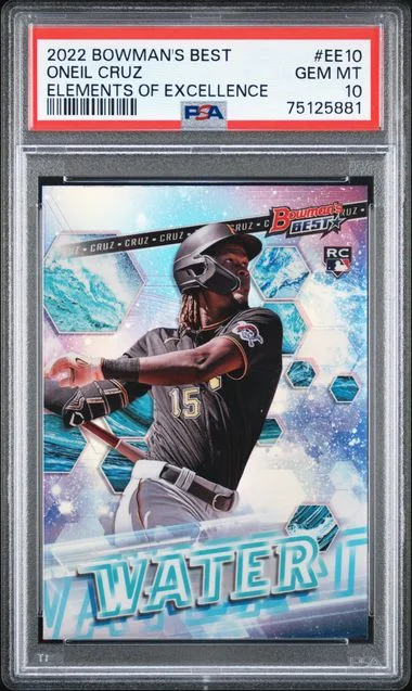 2022 Bowman Best Oneil Cruz Elements Of Excellence #EE10 card image