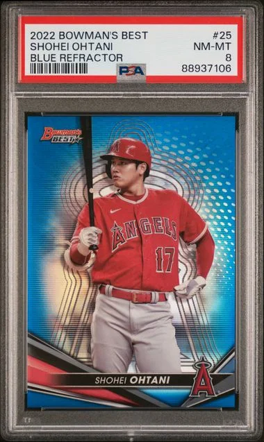 2022 Bowman Best Shohei Ohtani Atomic Refractor #25 card image