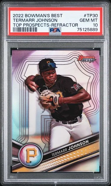 2022 Bowman Best Termarr Johnson Top Prospects Refractor #TP-30 card image