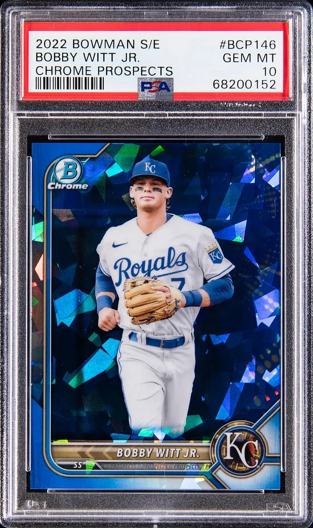 2022 Bowman Bobby Witt Jr. Sapphire Edition Chrome Prospects #BCP-146 card image