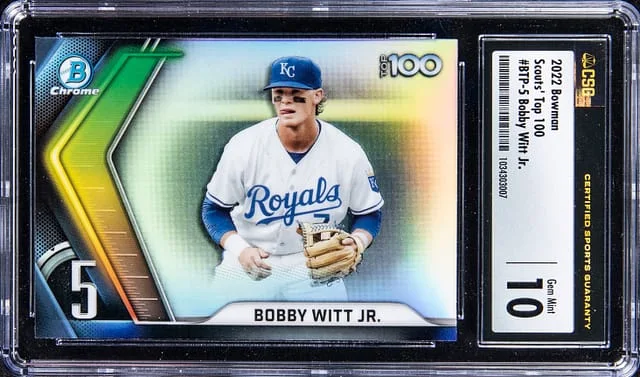 2022 Bowman Bobby Witt Jr. Scouts' Top 100 #BTP-5 card image