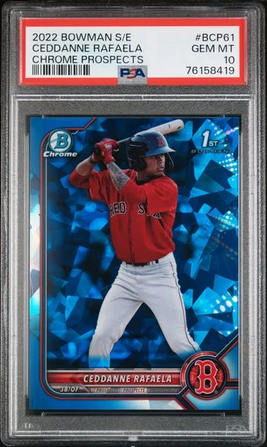 2022 Bowman Ceddanne Rafaela Sapphire Edition Chrome Prospects #BCP-61 card image