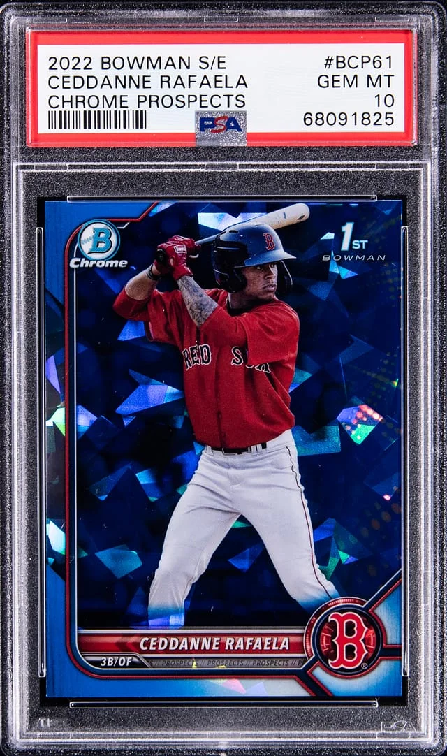 2022 Bowman Ceddanne Rafaela Sapphire Chrome Prospects #BCP61 card image