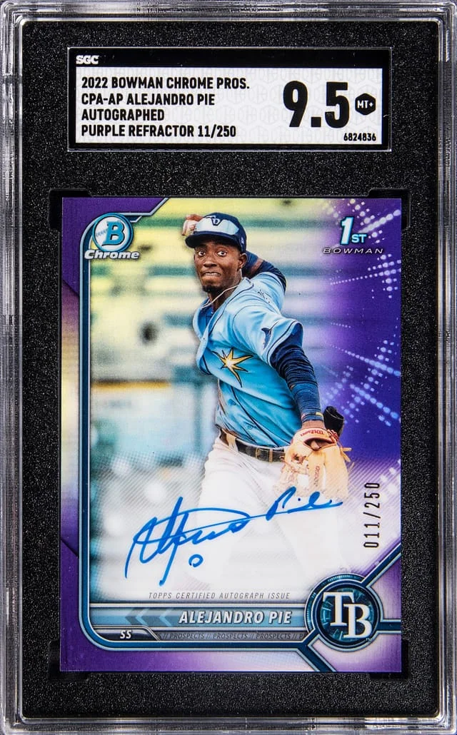 2022 Bowman Chrome Alejandro Pie Prospect Autographs #CPA-AP card image