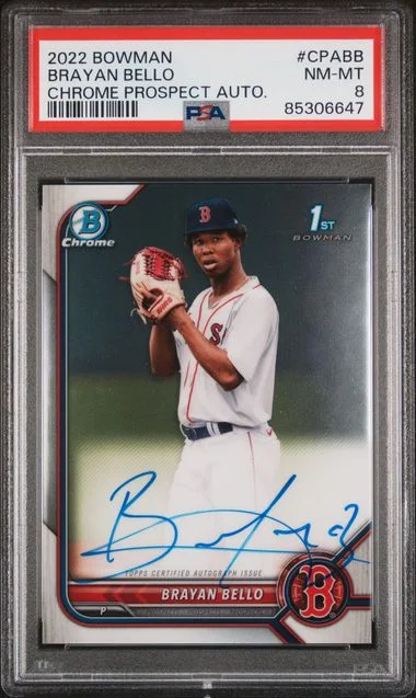 2022 Bowman Chrome Brayan Bello Prospect Autographs #CPA-BB card image