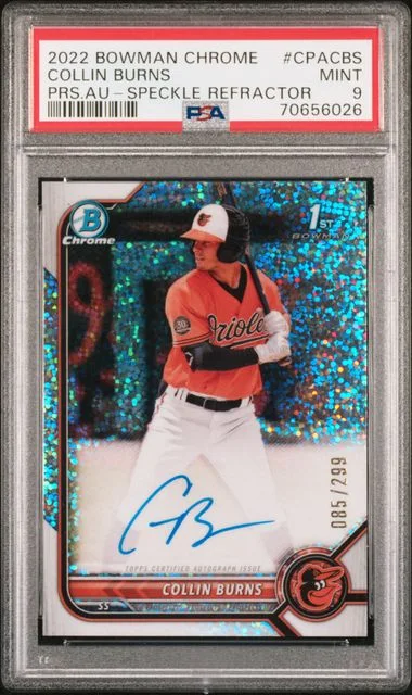 2022 Bowman Chrome Collin Burns Prospect Autographs #CPA-CBS card image