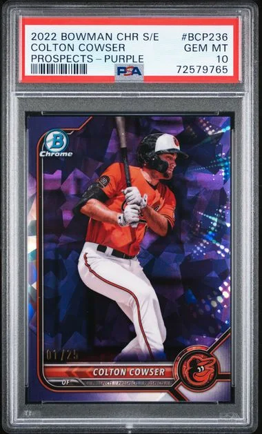 2022 Bowman Chrome Colton Cowser Edition Prospects Purple #Bcp236 card image