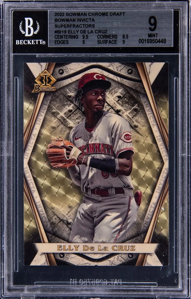 2022 Bowman Chrome Draft Elly De La Cruz Bowman Invicta SuperFractor #BI-19 card image