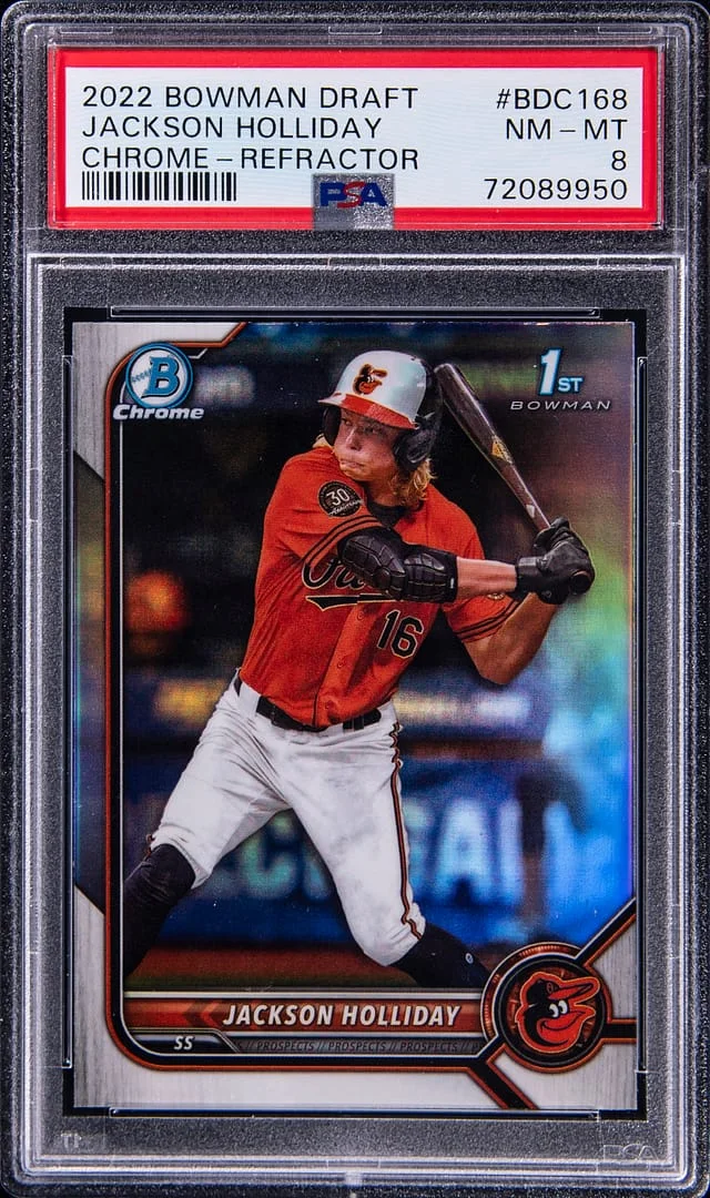 2022 Bowman Chrome Draft Jackson Holliday #BDC168 card image