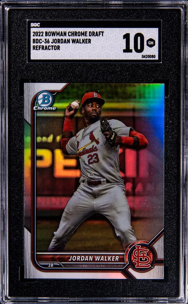 2022 Bowman Chrome Draft Jordan Walker Refractor #BDC-36 card image