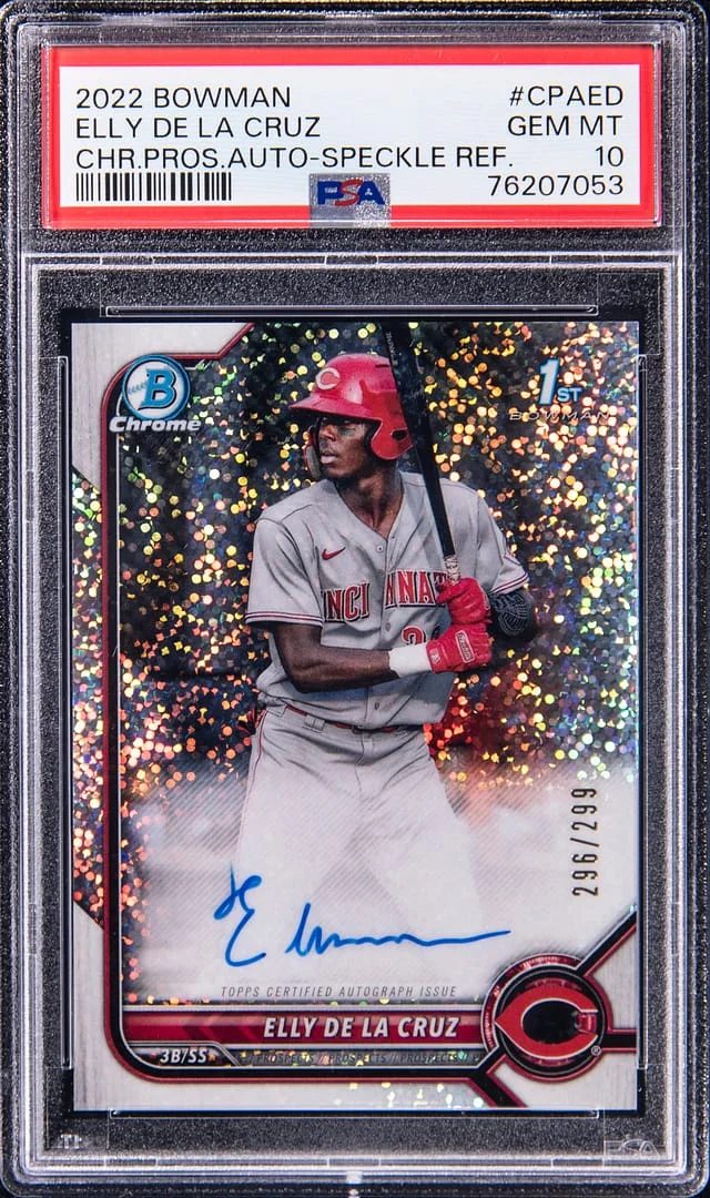 2022 Bowman Chrome Elly De La Cruz Prospect Autographs #CPAED card image