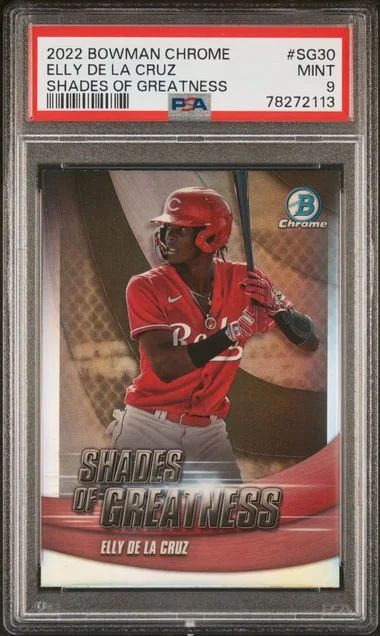 2022 Bowman Chrome Elly De La Cruz Shades Of Greatness #SG30 card image