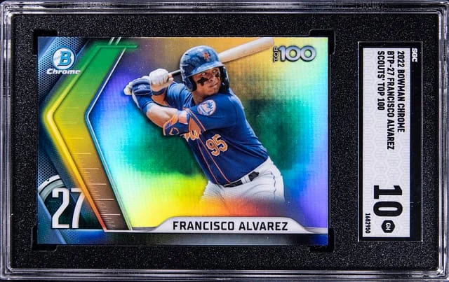 2022 Bowman Chrome Francisco Alvarez Scouts Top 100 #BTP27 card image