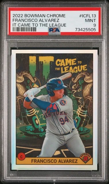 2022 Bowman Chrome Francisco Alvarez It Came To The League #ICFL-13 card image