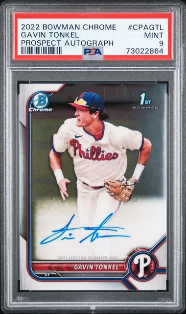 2022 Bowman Chrome Gavin Tonkel Prospect Autographs #CPA-GTL card image