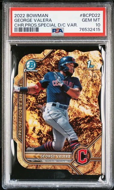 2022 Bowman Chrome George Valera Prospector's Special Die-Cut Variation #BCPD-22 card image