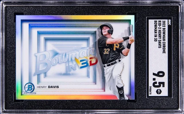 2022 Bowman Chrome Henry Davis In 3D #B3D2 card image