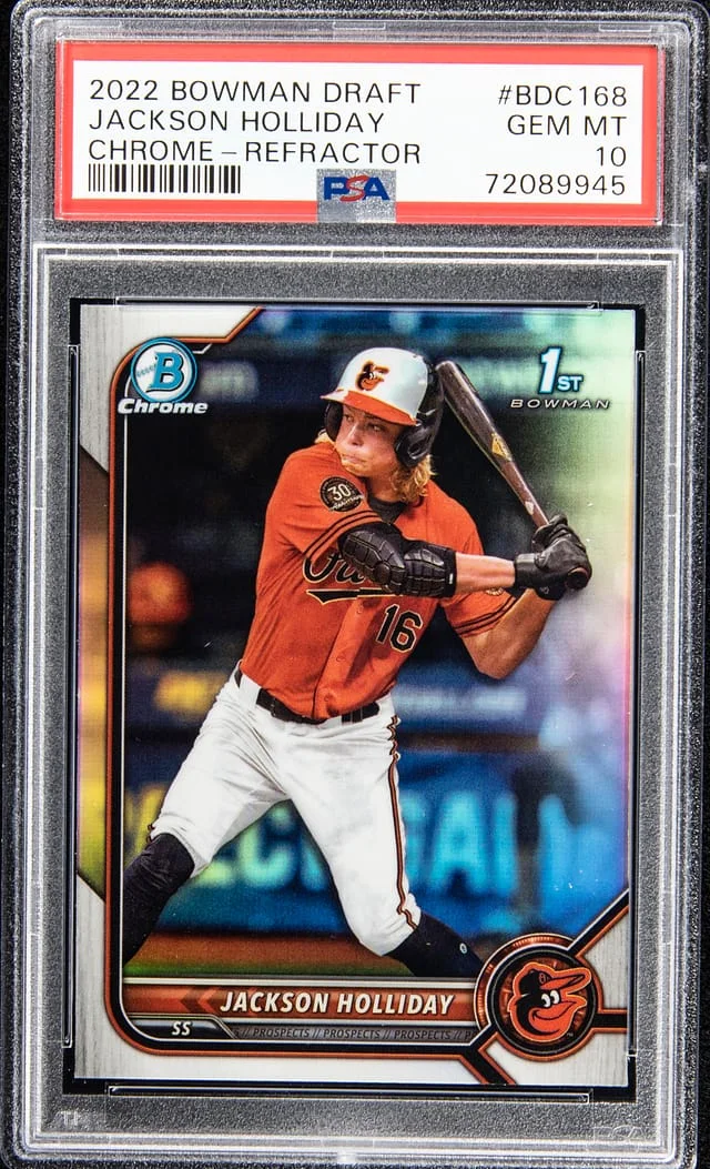 2022 Bowman Chrome Jackson Holliday Refractor #BDC168 card image