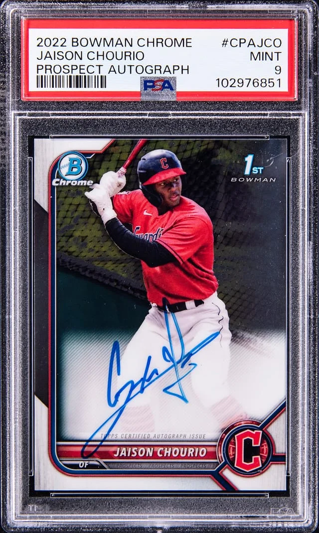 2022 Bowman Chrome Jaison Chourio Prospect Autograph #CPAJCO card image