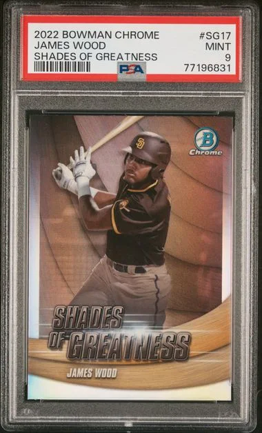 2022 Bowman Chrome James Wood Shades Of Greatness #SG17 card image