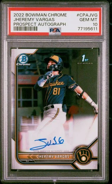 2022 Bowman Chrome Jheremy Vargas Prospect Autographs #CPAJVG card image