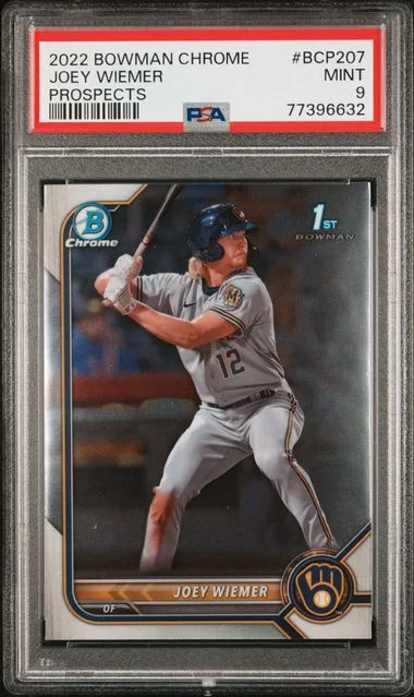 2022 Bowman Chrome Joey Wiemer #Bcp207 card image
