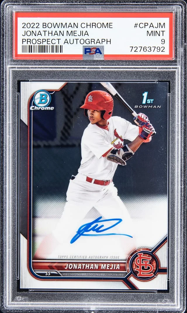 2022 Bowman Chrome Jonathan Mejia Prospect Autographs #CPAJM card image