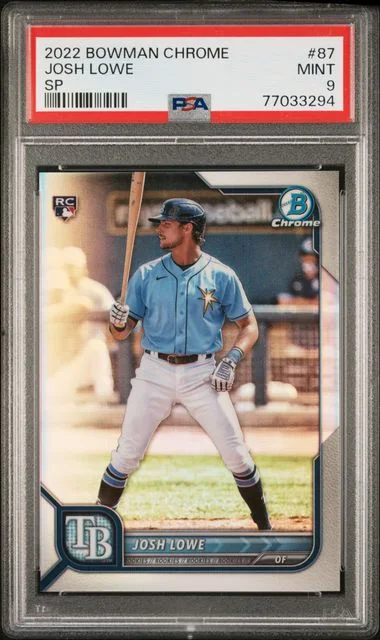 2022 Bowman Chrome Josh Lowe SP #87 card image